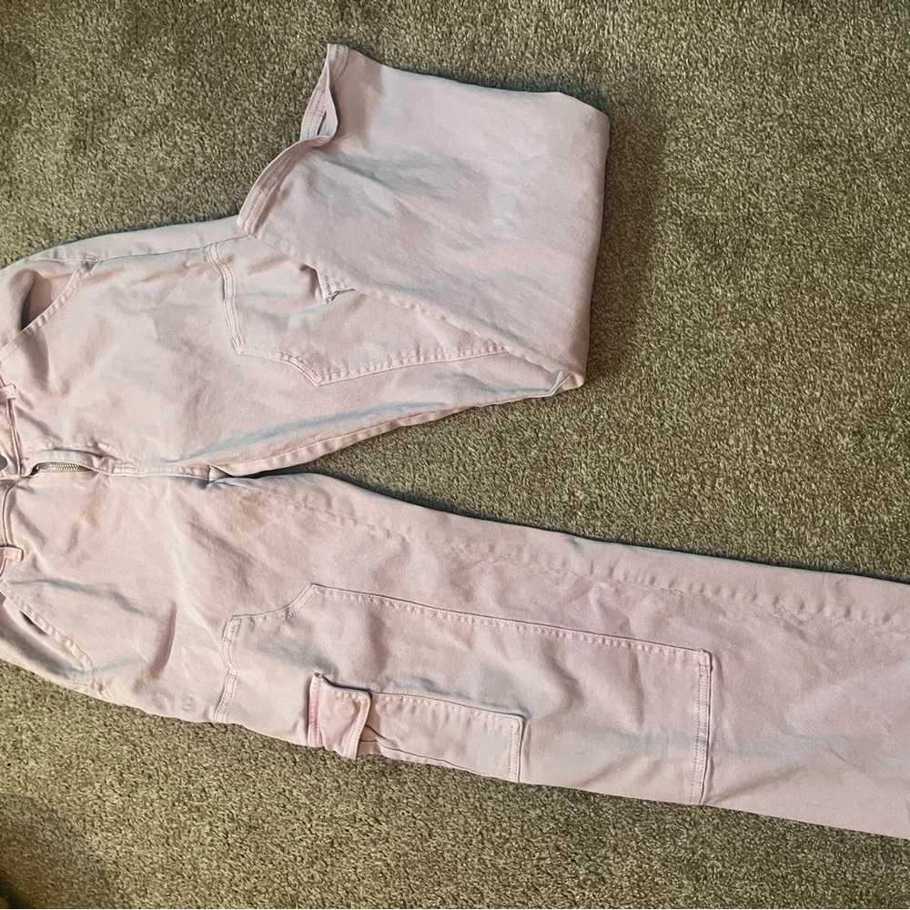 Fashion Nova Light Pink Straight Leg Pants